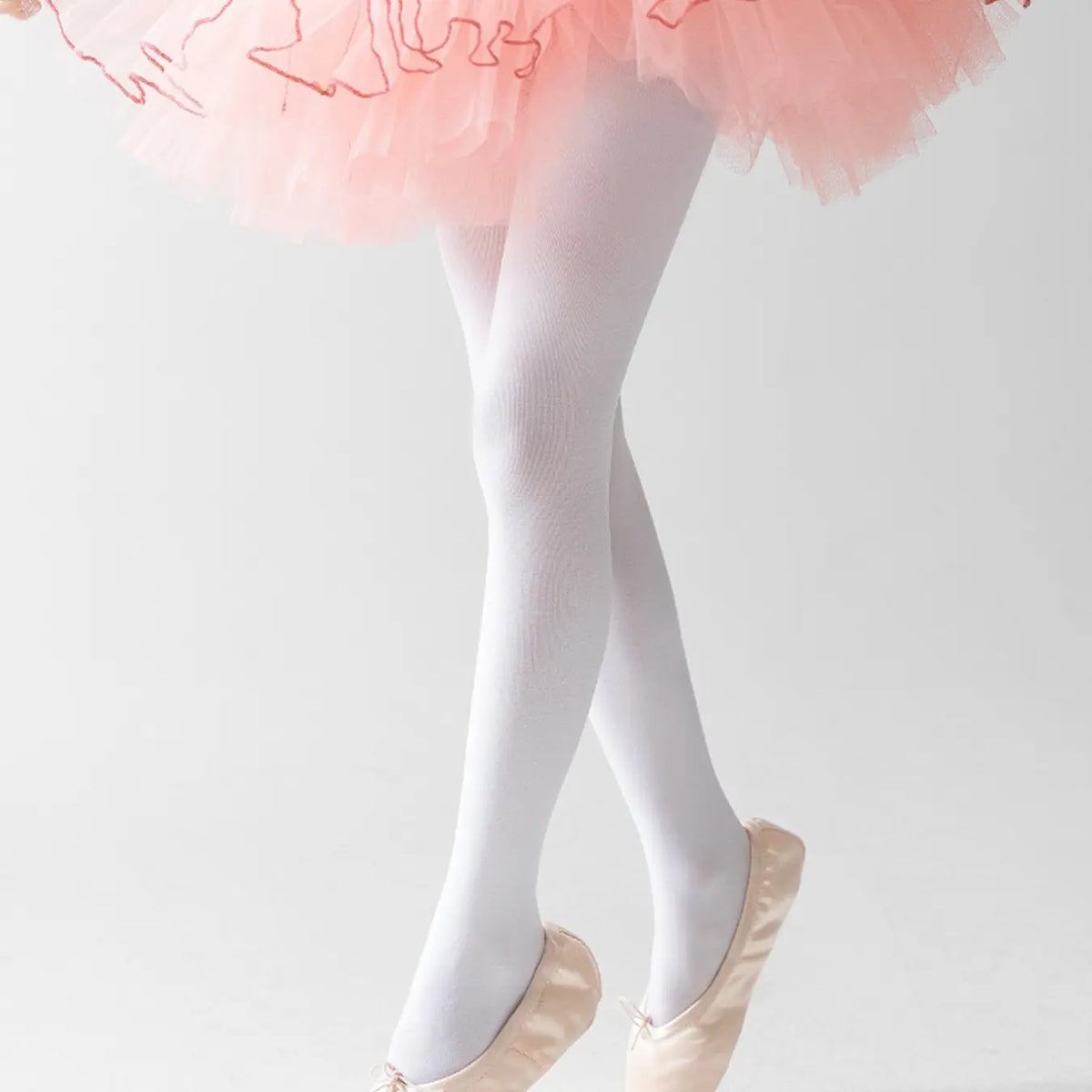 2 PCS Girls' Dance-specific Tights, Children's Dance Tights, Minimalist Solid Color, Suitable for Year-round Wear, High Elasticity, Stretchy Tights, High Stretch Tights