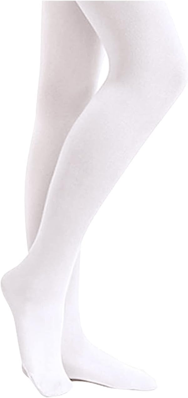 Stelle Girls' Footed Ballet Tights for Dance Class Toddler Kids 2T-15Y