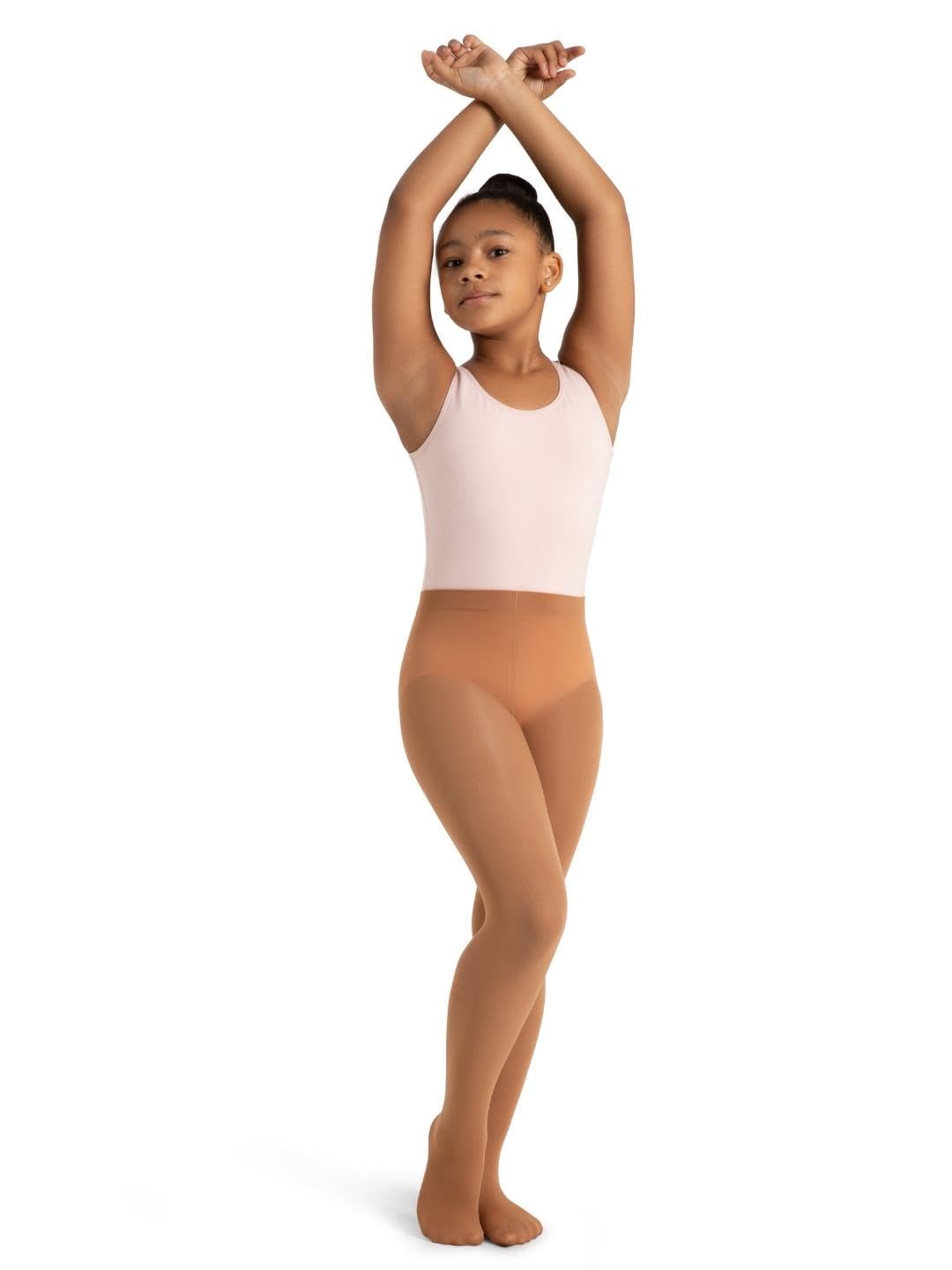 Capezio Girls' Ultra Soft Self Knit Waistband Tight