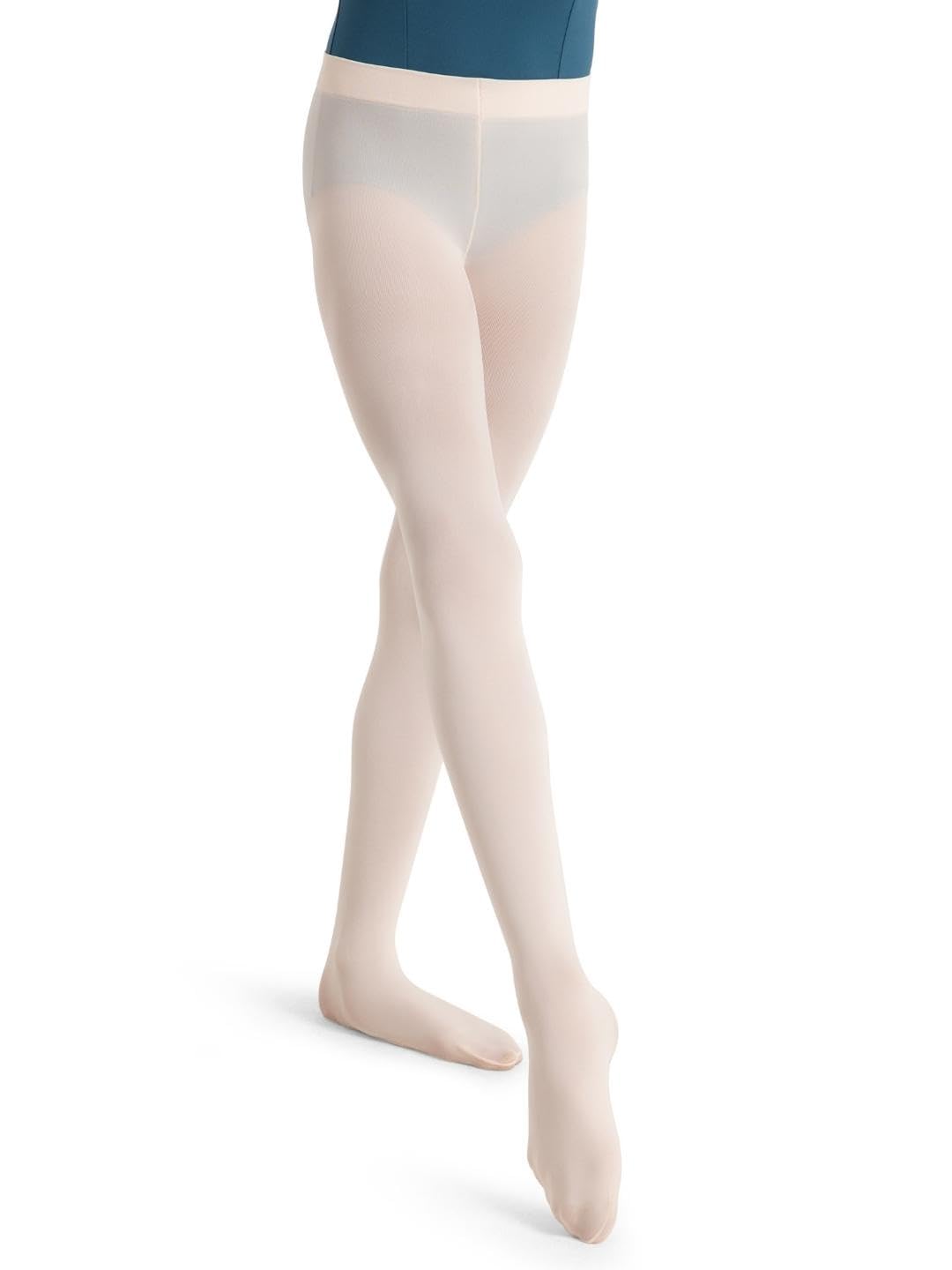 Capezio Girls' Ultra Soft Self Knit Waistband Tight