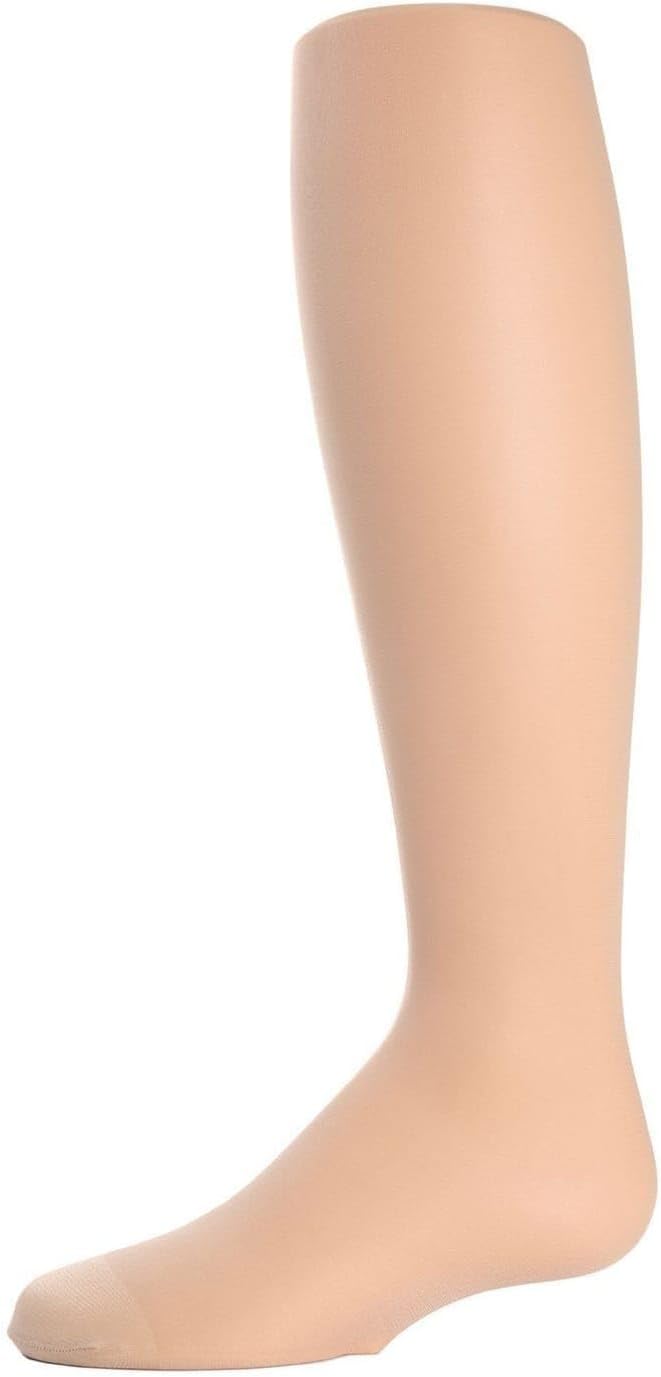 MeMoi Girls Soft Opaque Nylon Tights, Comfortable Footed Tights