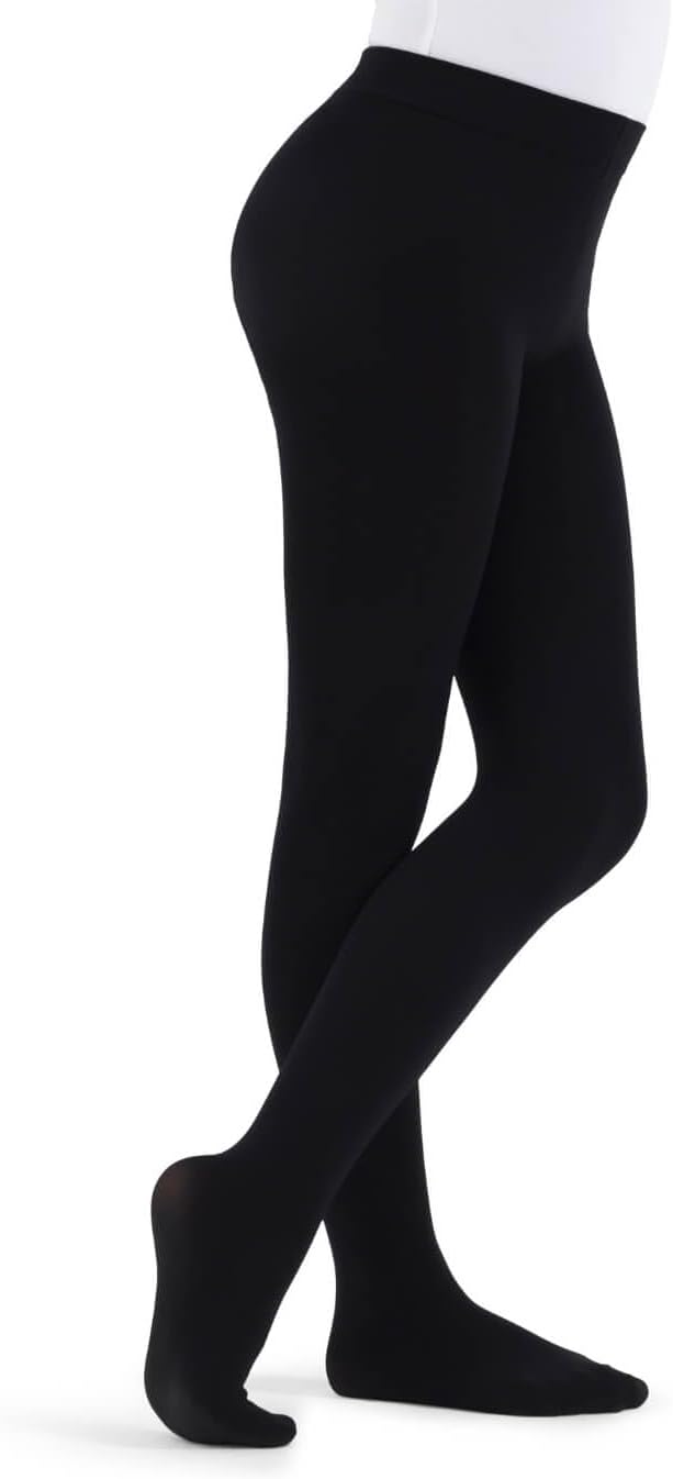 Capezio Little Girls' Ultra Soft Self Knit Waistband Footed Tight