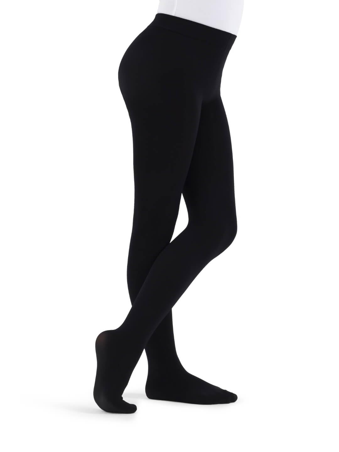 Capezio Little Girls' Ultra Soft Self Knit Waistband Footed Tight