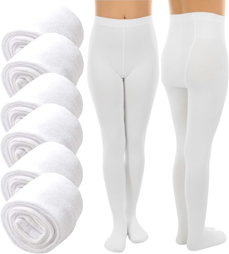 ToBeInStyle Girl’s Pack of 6 Opaque Knit Density Pull-On Warm Winter Tights