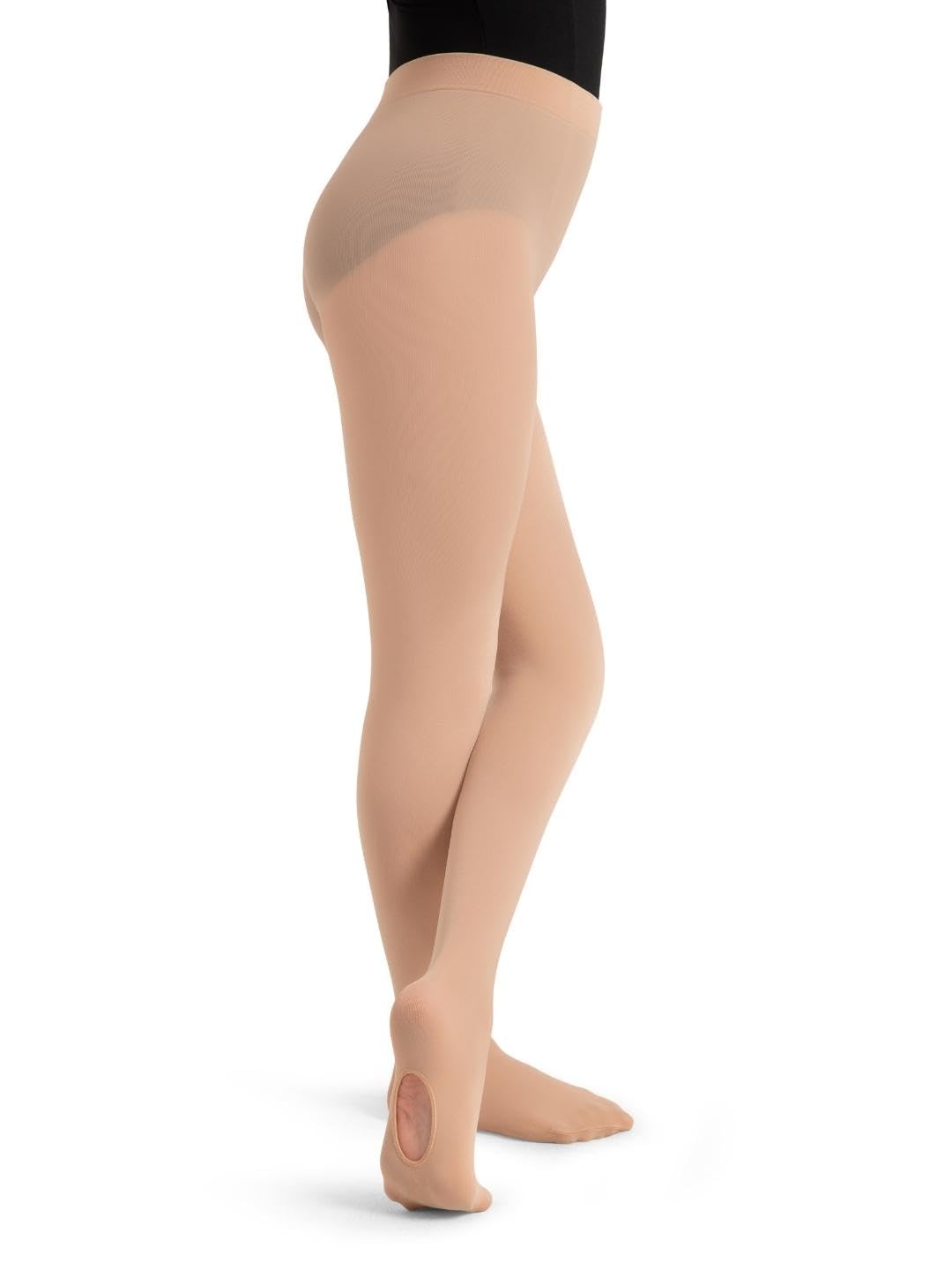 Capezio Girls' Ultra Soft Self Knit Waistband Tight