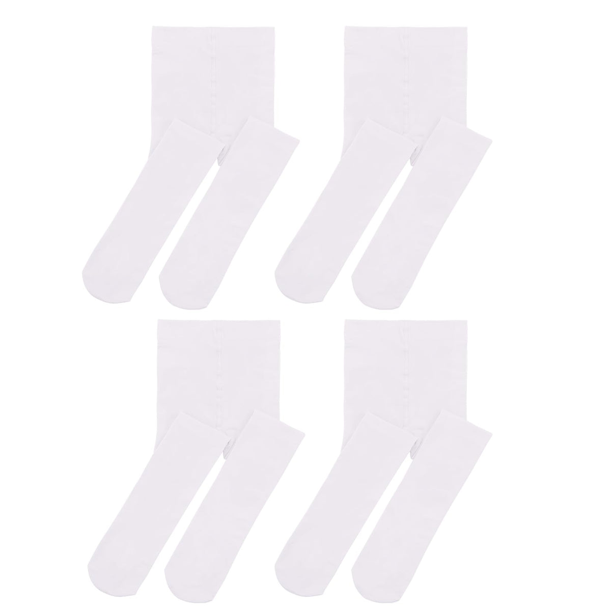 Century Star 4 Pairs Tights for Girls-Soft Footed Ballet Dance Toddler Tights Stockings School Uniform Kids Leggings
