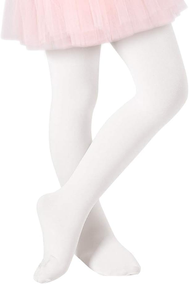 Century Star Toddler Ballet Tights for Girls Opaque Footed Dance
