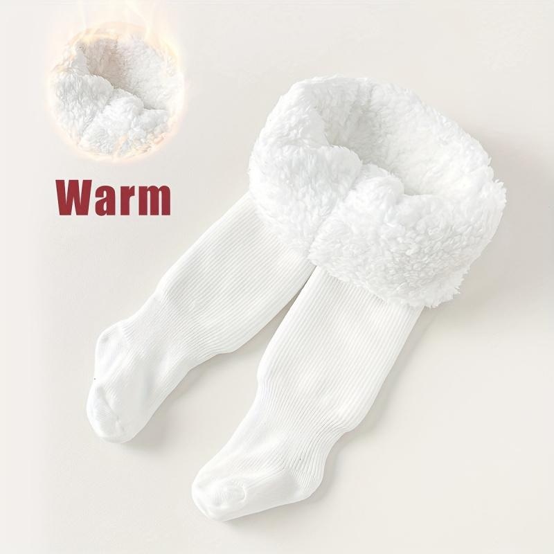 Cozy & Warm Girls' Fleece-Lined Tights - Thick, Stretchy Winter Pantyhose in Solid Colors - For Girls Aged 4-12 - Perfect for Cold Weather & Winter Activities - Great Gift for Holidays & Birthdays