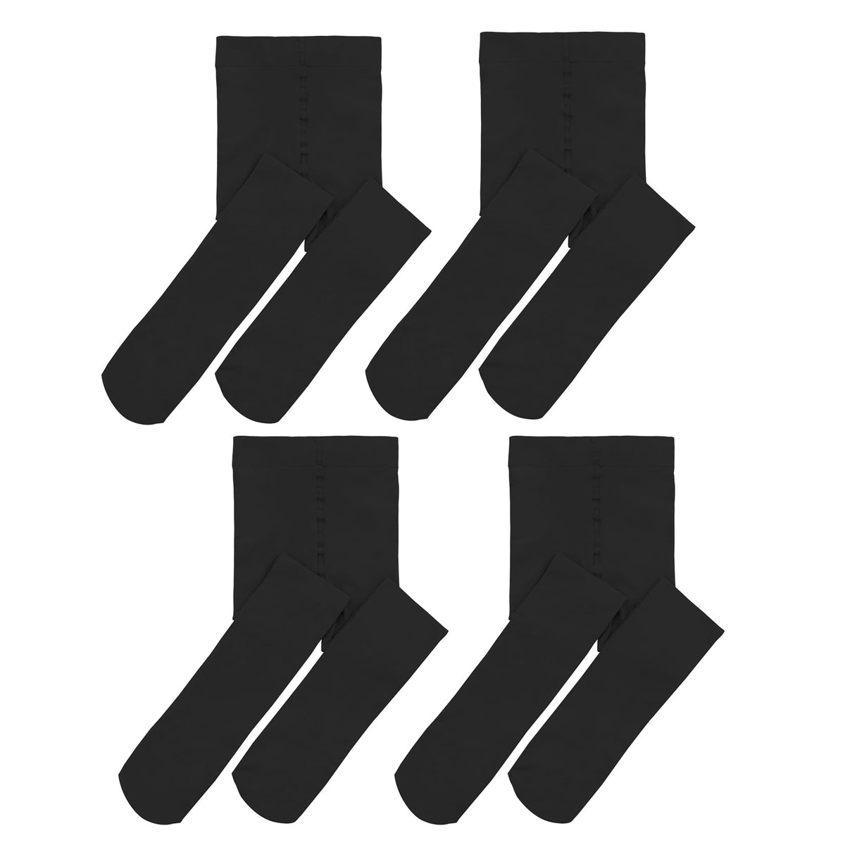 Century Star 4 Pairs Tights for Girls-Soft Footed Ballet Dance Toddler Tights Stockings School Uniform Kids Leggings