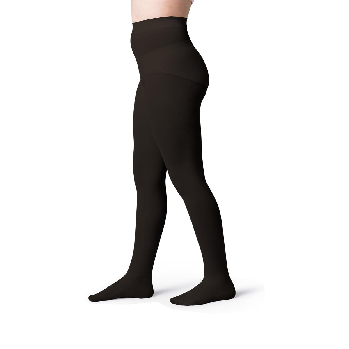 Silky Toes Girls Opaque Microfiber Tights 1-2 Pairs Black White or Colored Nylon Stockings for Kids - ballet footed tights