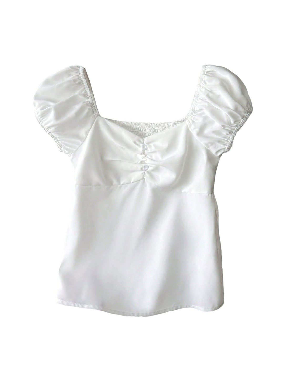SOLY HUX Girl's Cute Gingham Tops Short Sleeve Blouse