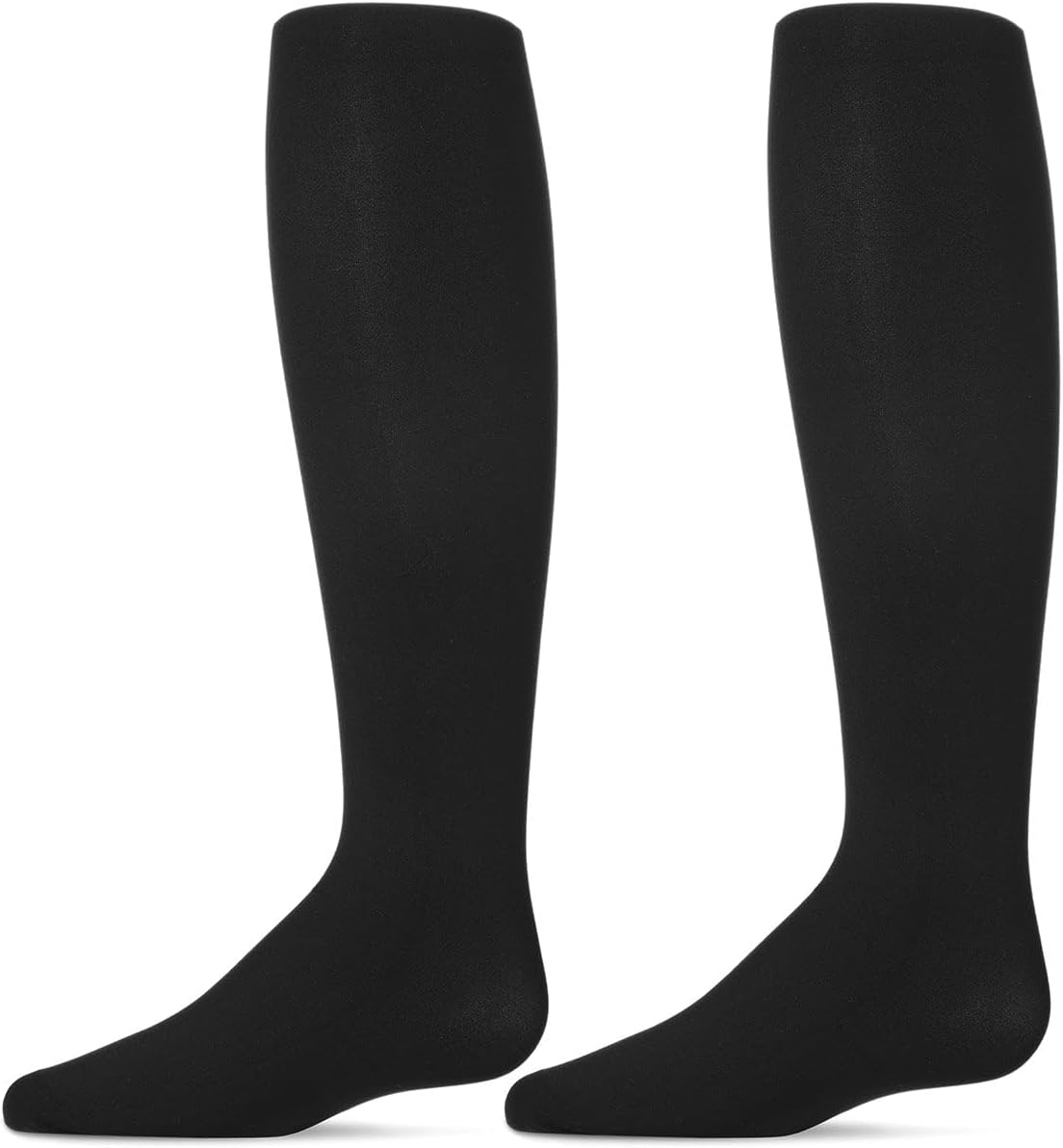 MeMoi Girls' 2 Pair Pack Totally Opaque Microfiber Tights