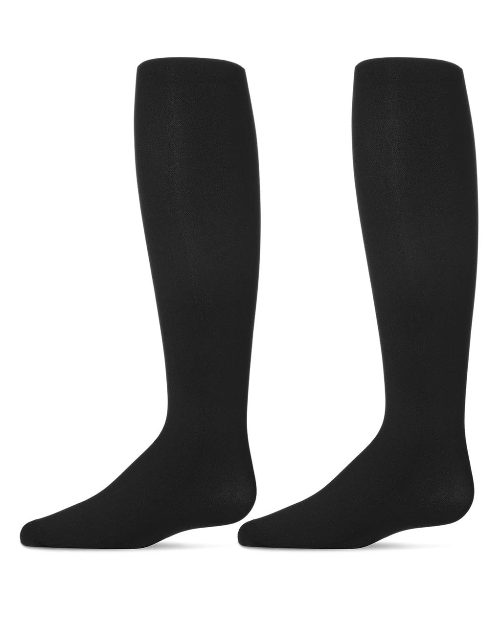 MeMoi Girls' 2 Pair Pack Totally Opaque Microfiber Tights