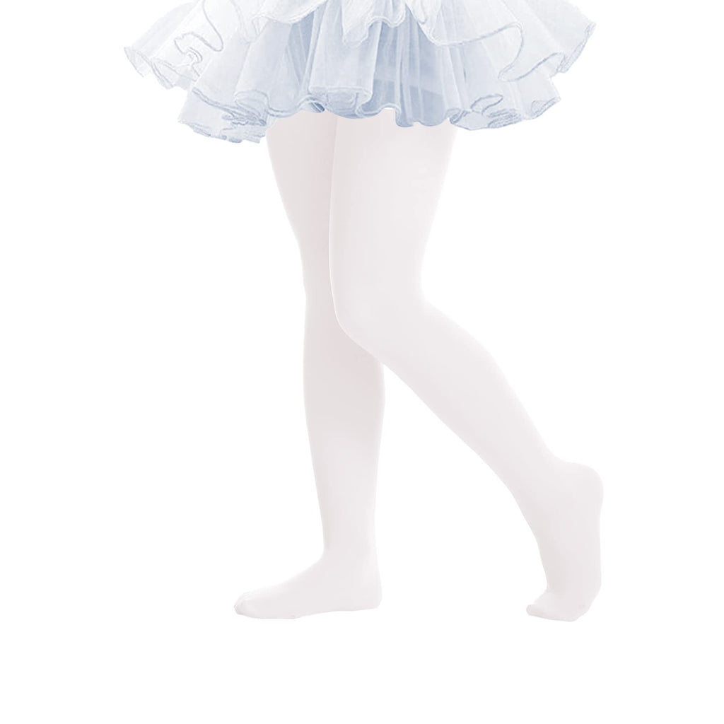 Ballet Tights for Girls - Ultra Soft Elastic Footed Tights for Toddler Girls - Warm Stockings