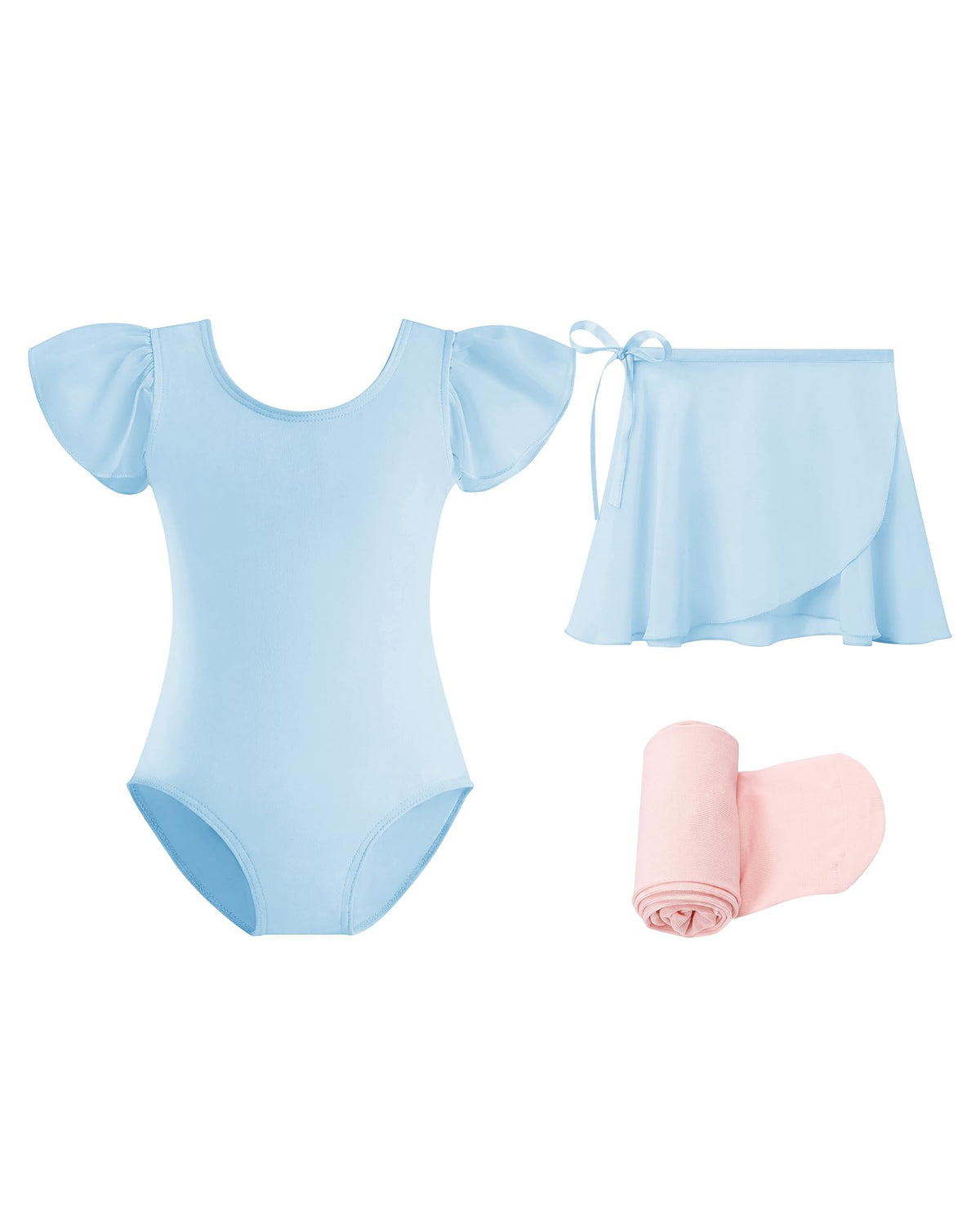 Stelle Girls Ballet Leotards Toddler Dance Combo with Skirt and Tights