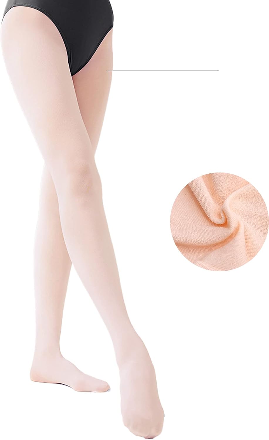 danswan Ballet Dance Tights Footed Ballet Legging Stocking for Girls Students Practice (Kids/Women/Toddler)