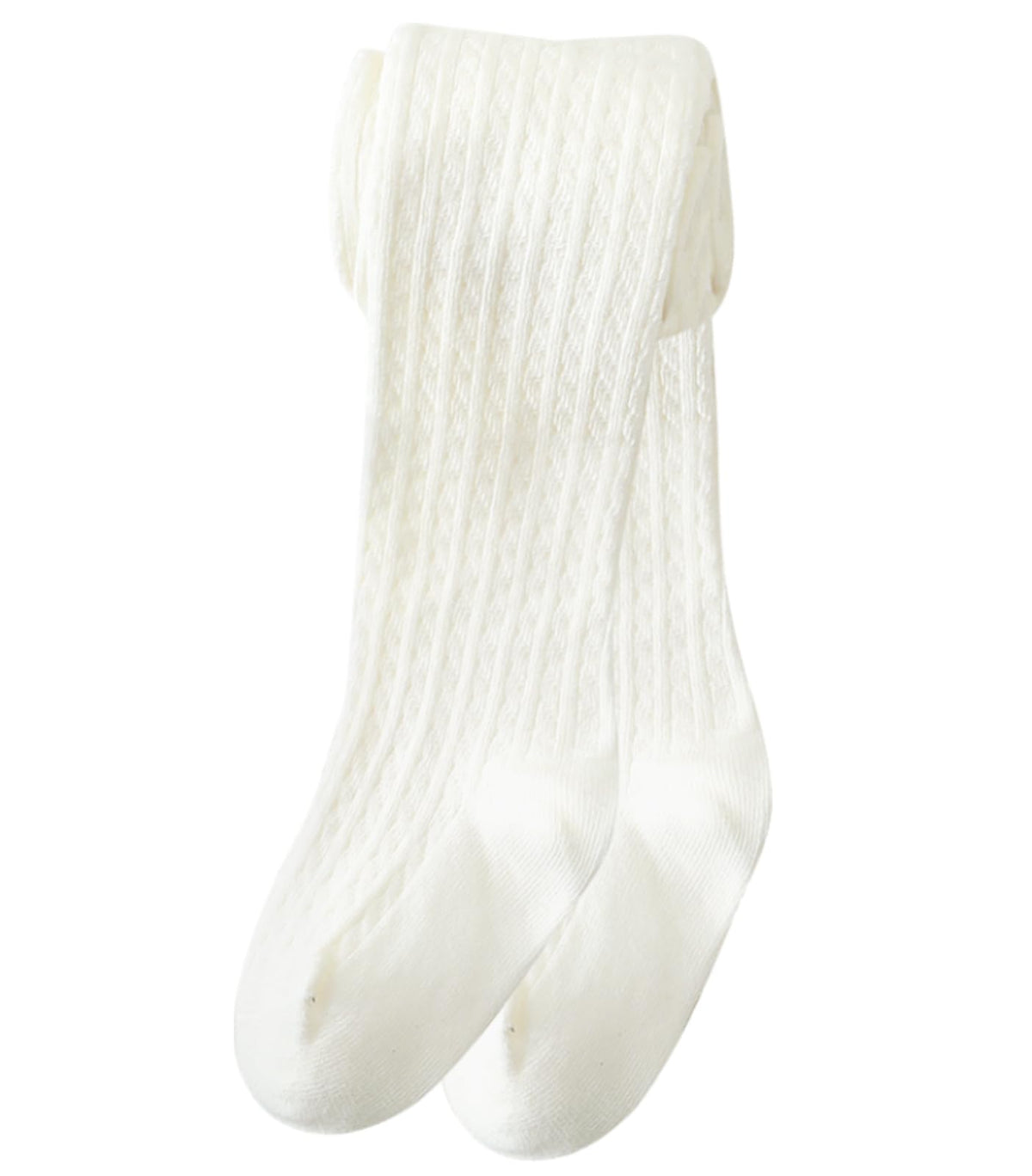 Girls Ribbed & Cable Knit Tights Cotton Seamless Dress School Leggings