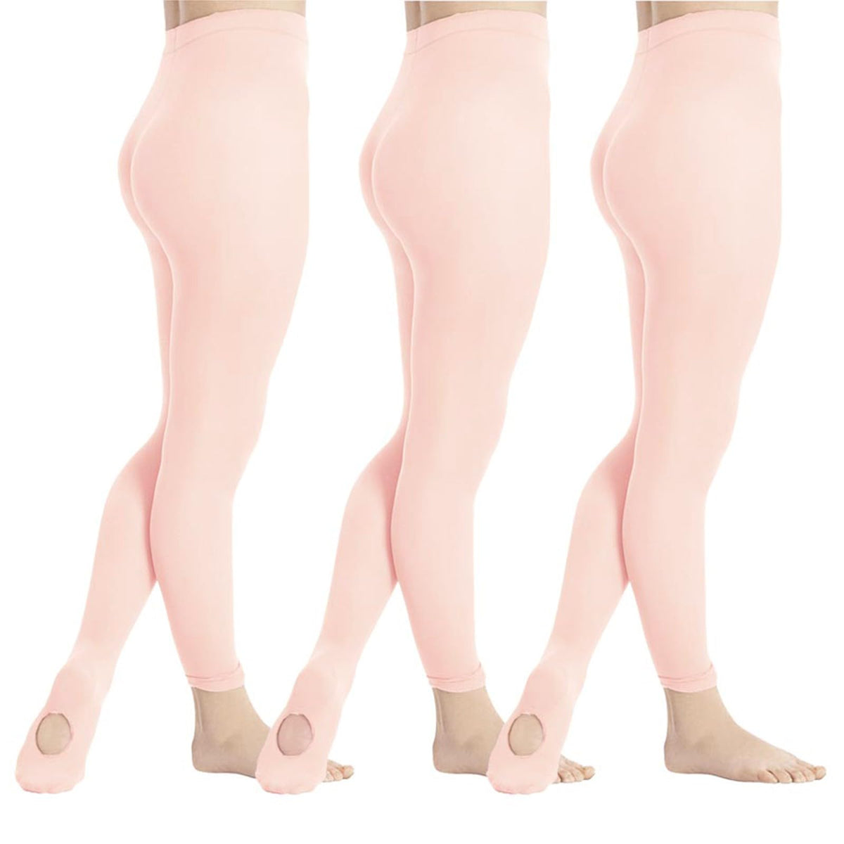 DIPUG 1/2/3 Pairs Girls' Convertible Ballet Tights/Soft Dance Tight