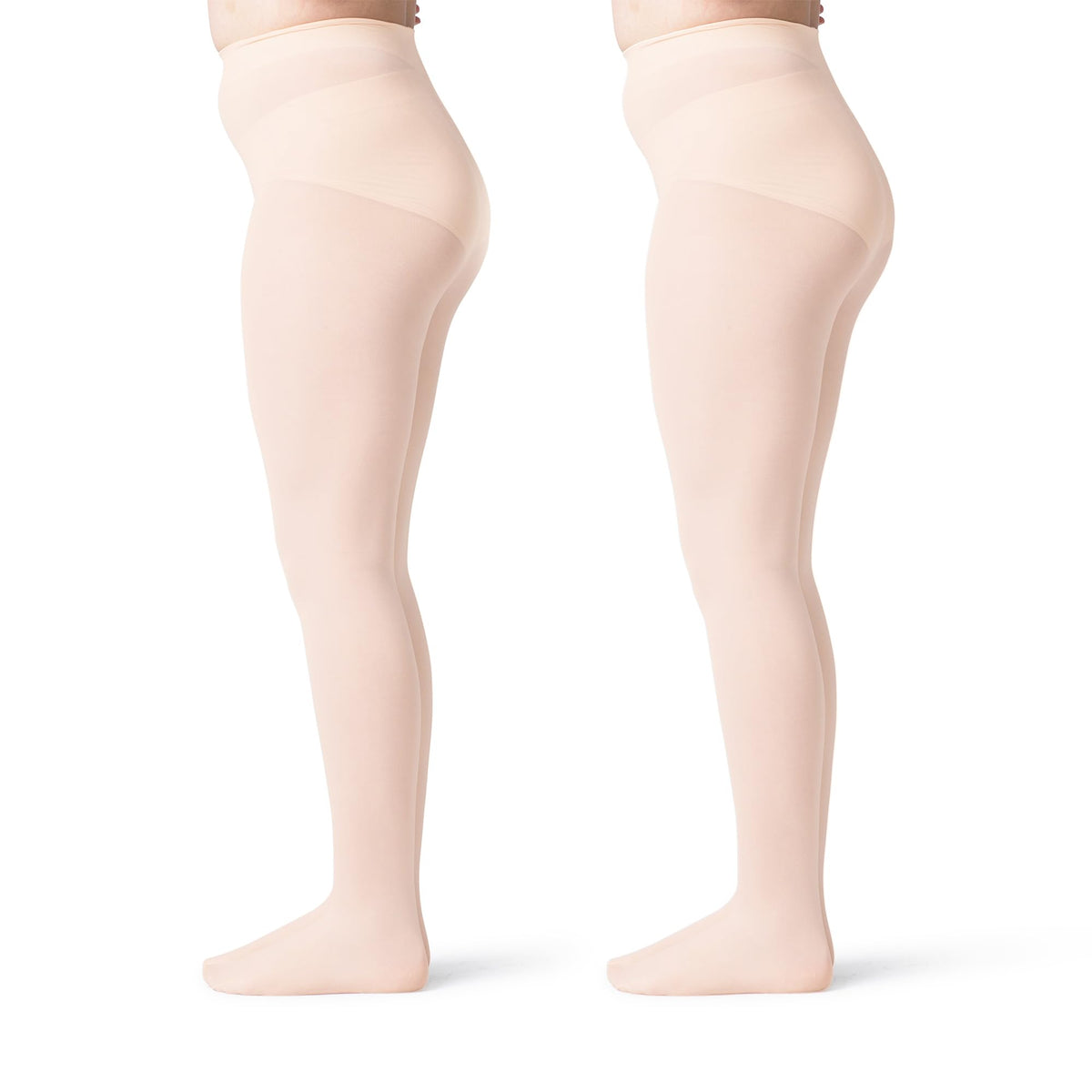 Silky Toes Girls Opaque Microfiber Tights 1-2 Pairs Black White or Colored Nylon Stockings for Kids - ballet footed tights