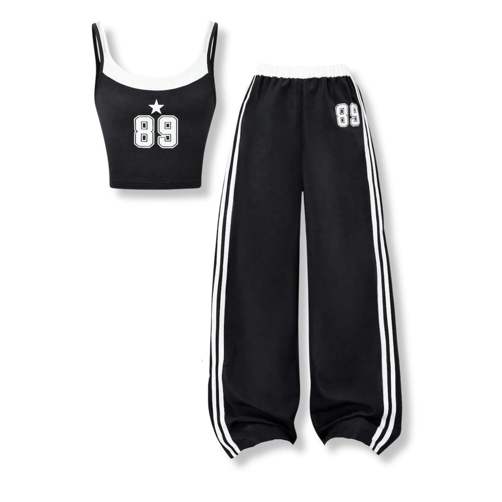 Girls Clothes 2 Piece Camisole Tank Tops & Wide Leg Pants Summer Active Outfits for Teen Girls Size 7-14Y