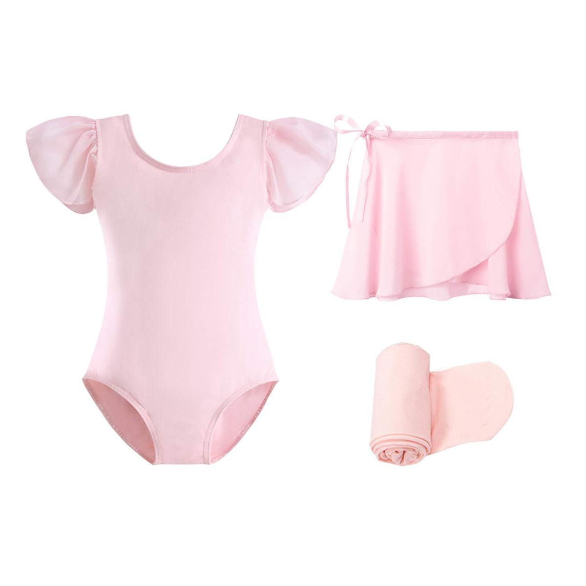 Stelle Girls Ballet Leotards Toddler Dance Combo with Skirt and Tights