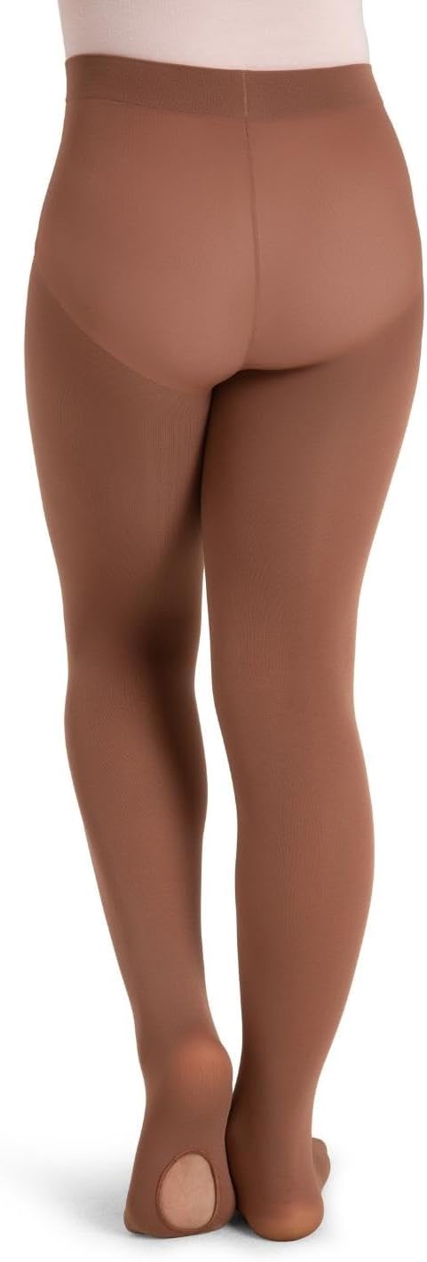 Capezio Girls' Ultra Soft Self Knit Waistband Tight