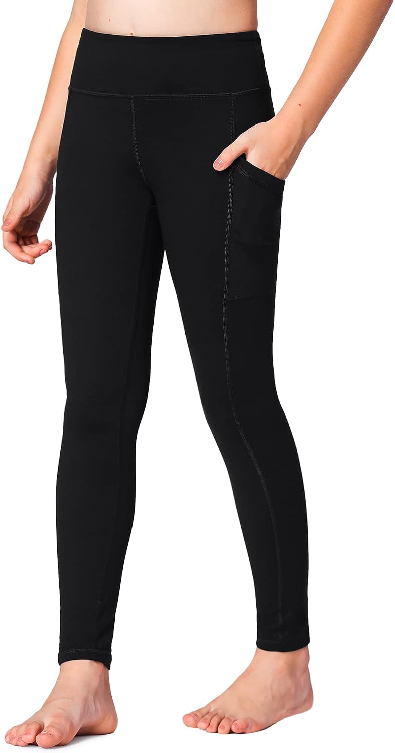 Stelle Girls Leggings with Pockets Kids Dance Yoga Running Athletic Pants
