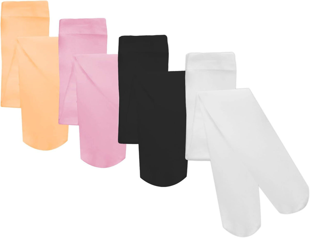 Gvhntk 4 Pairs Girls Dance Tights Soft Velvet Tights Ballet Uniform Student School Tight Multiple Colors