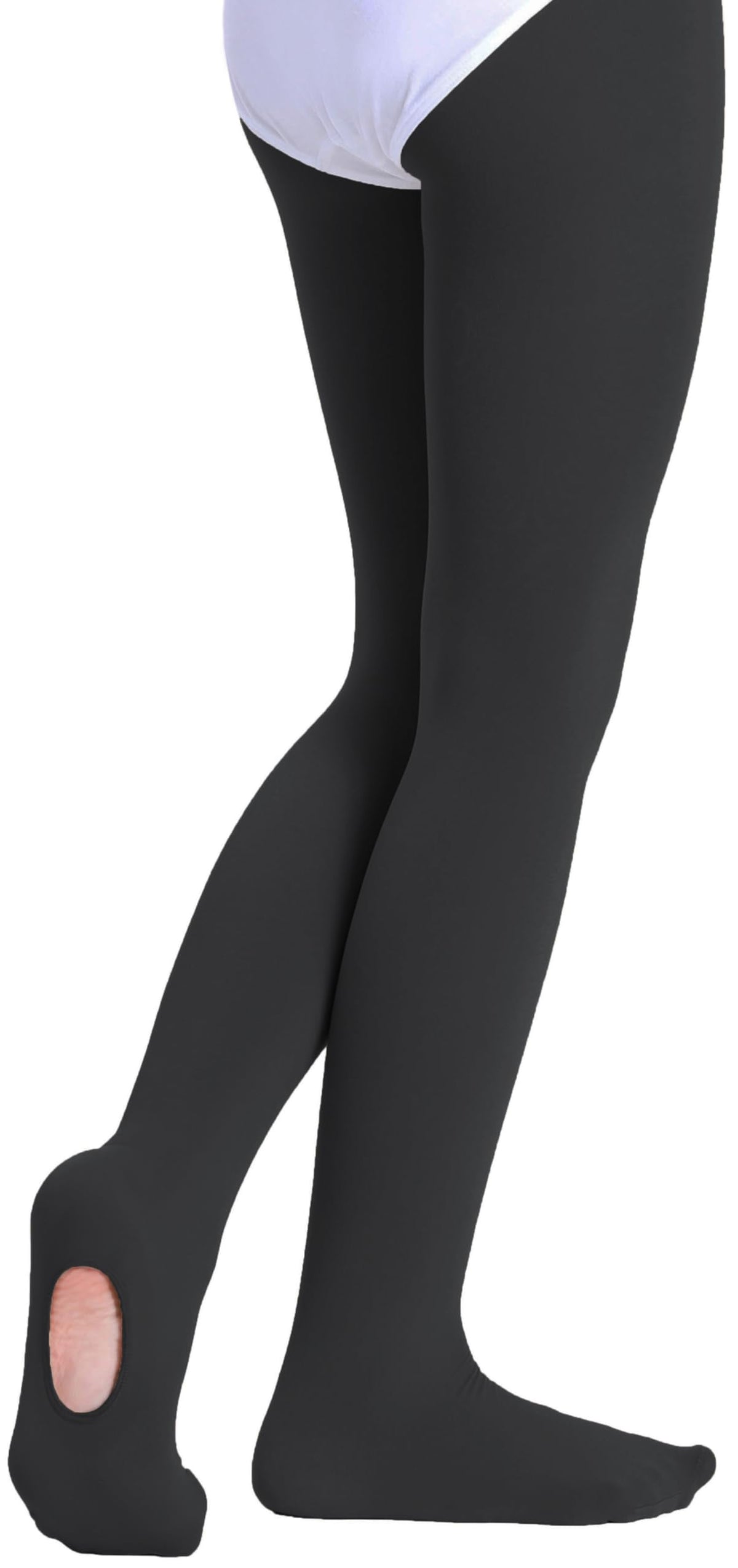 Girls Women Dance Ballet Tights Transition Leggings Ultra Soft Convertible Tights for Students (Toddler/Kids/Adult)