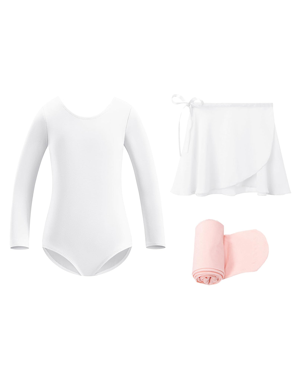 Stelle Girls Ballet Leotards Toddler Dance Combo with Skirt and Tights