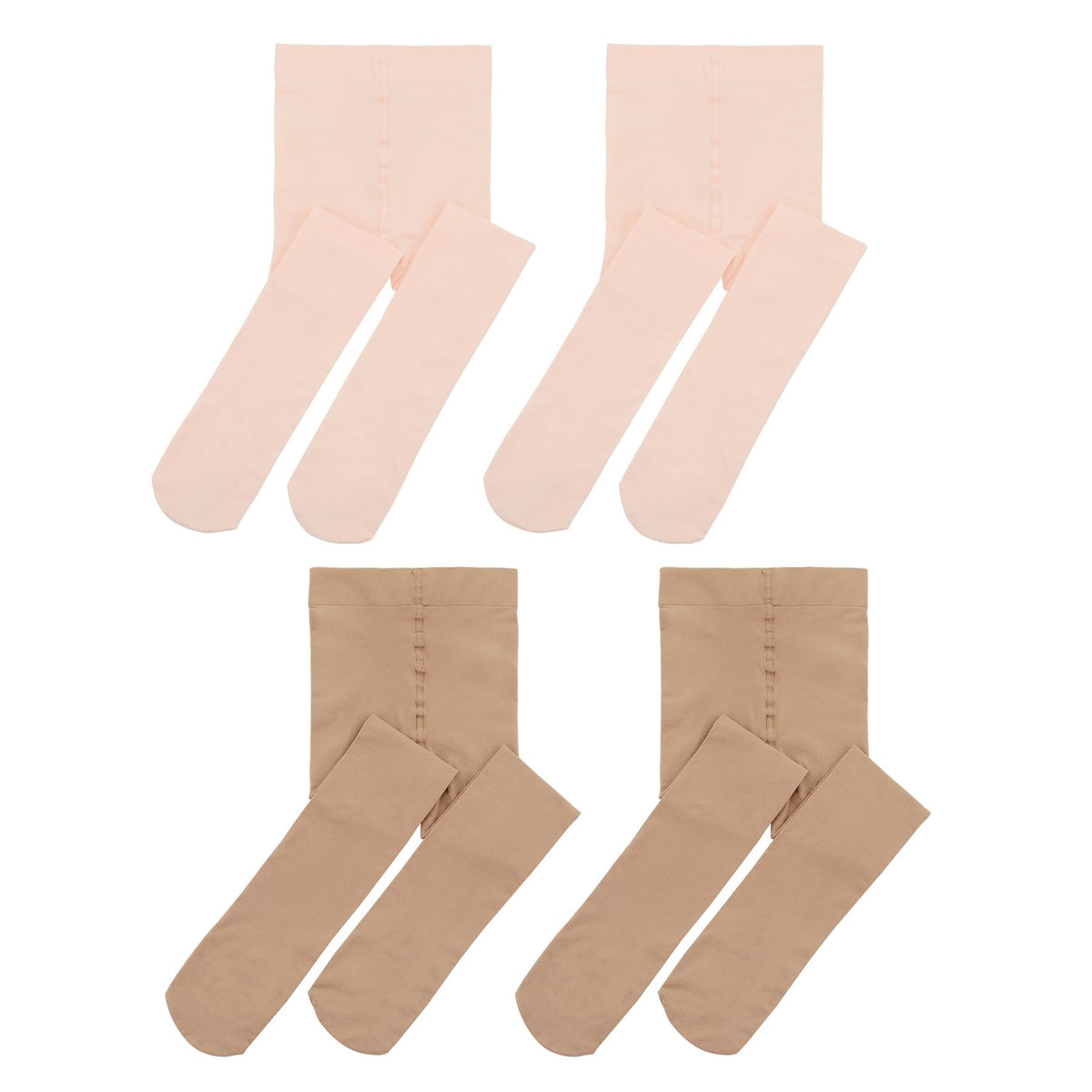 Century Star 4 Pairs Tights for Girls-Soft Footed Ballet Dance Toddler Tights Stockings School Uniform Kids Leggings