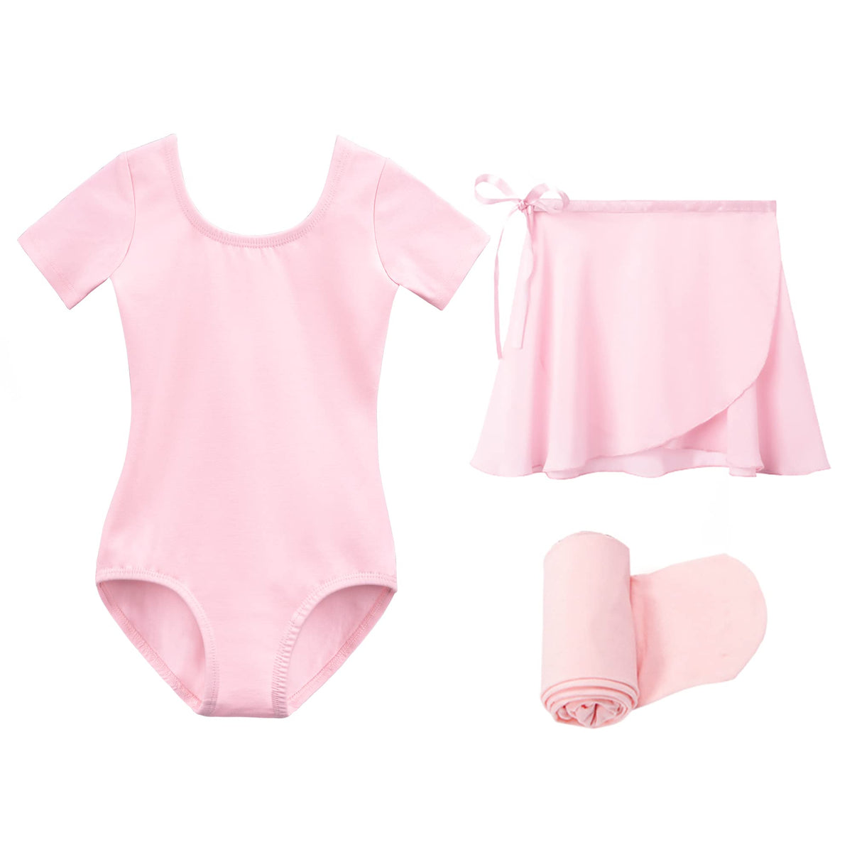 Stelle Girls Ballet Leotards Toddler Dance Combo with Skirt and Tights