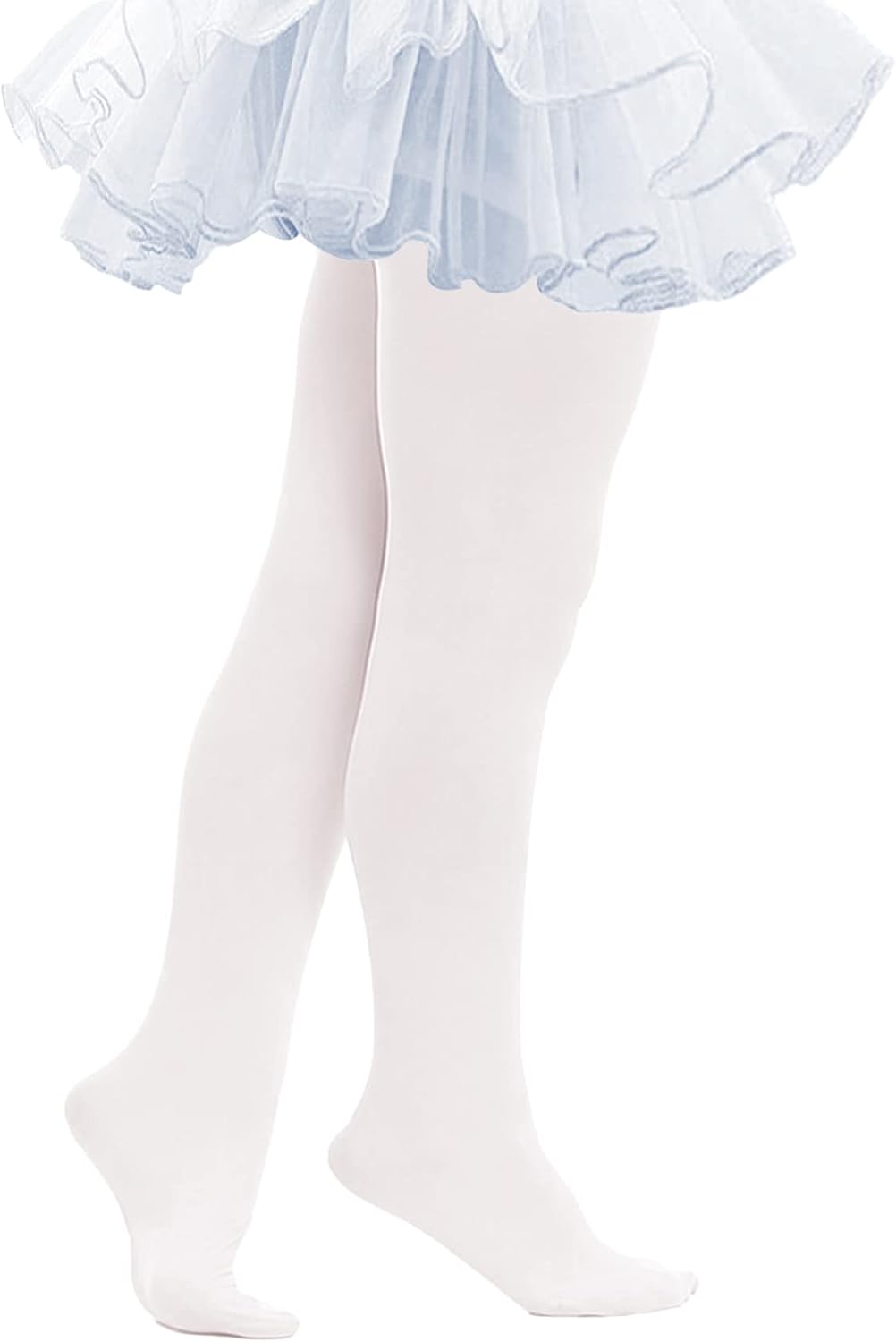 Ballet Tights for Girls - Ultra Soft Elastic Footed Tights for Toddler Girls - Warm Stockings