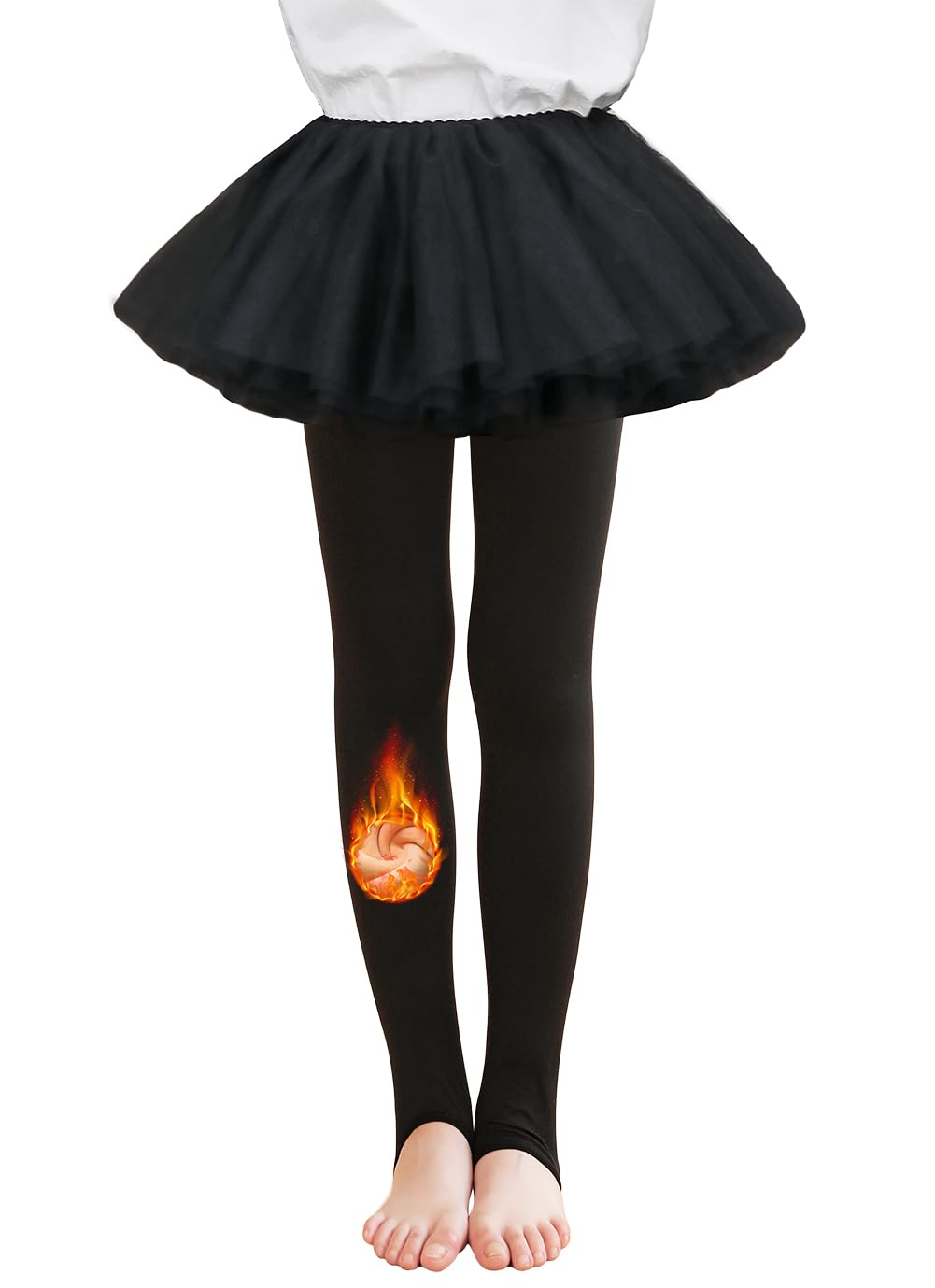 LUCKELF Toddler Girls Fleece Lined Tights Ultra Soft Thick Warm Tights for Cold Winter
