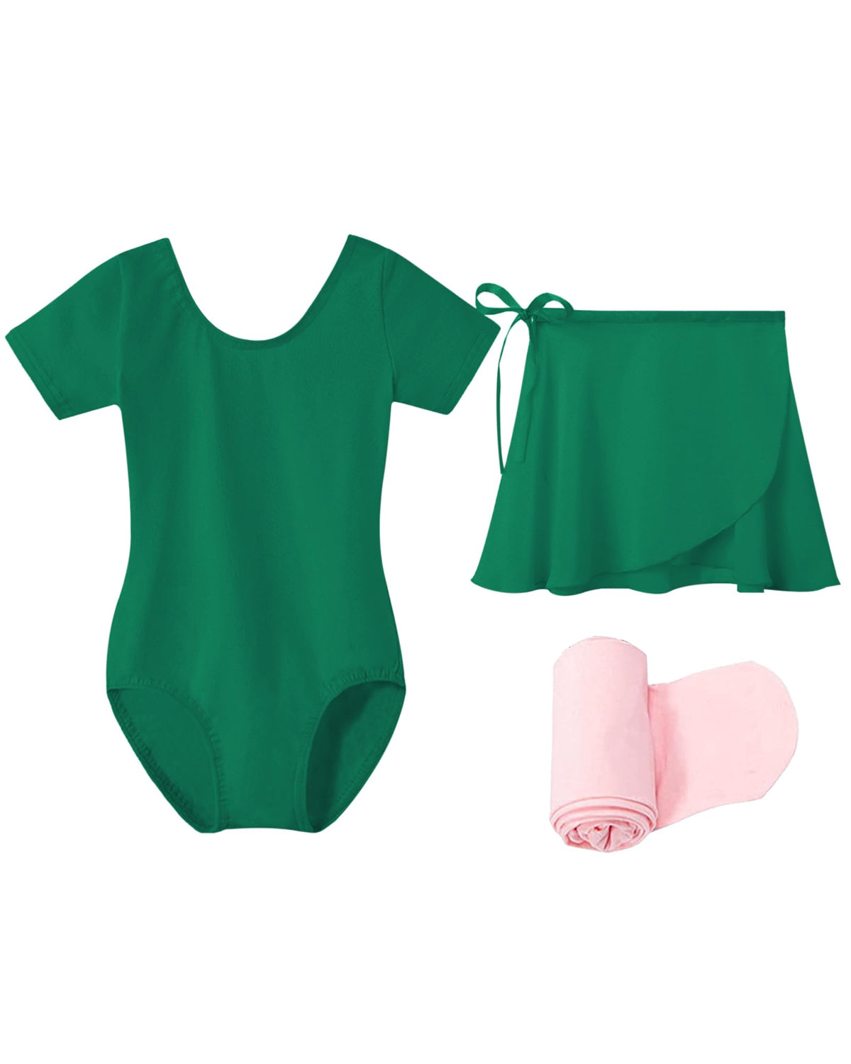 Stelle Girls Ballet Leotards Toddler Dance Combo with Skirt and Tights