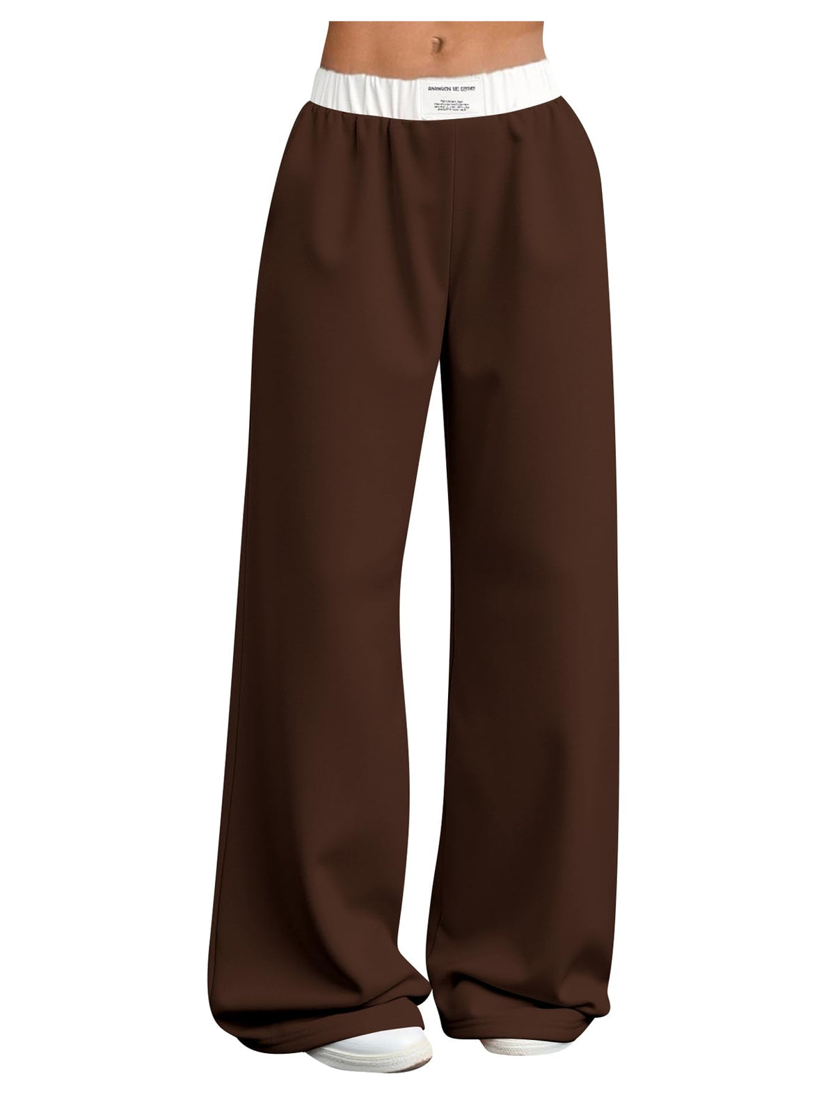 RoseSeek Girl's Wide Leg Baggy Sweatpants Patched Track Pant Joggers Trendy