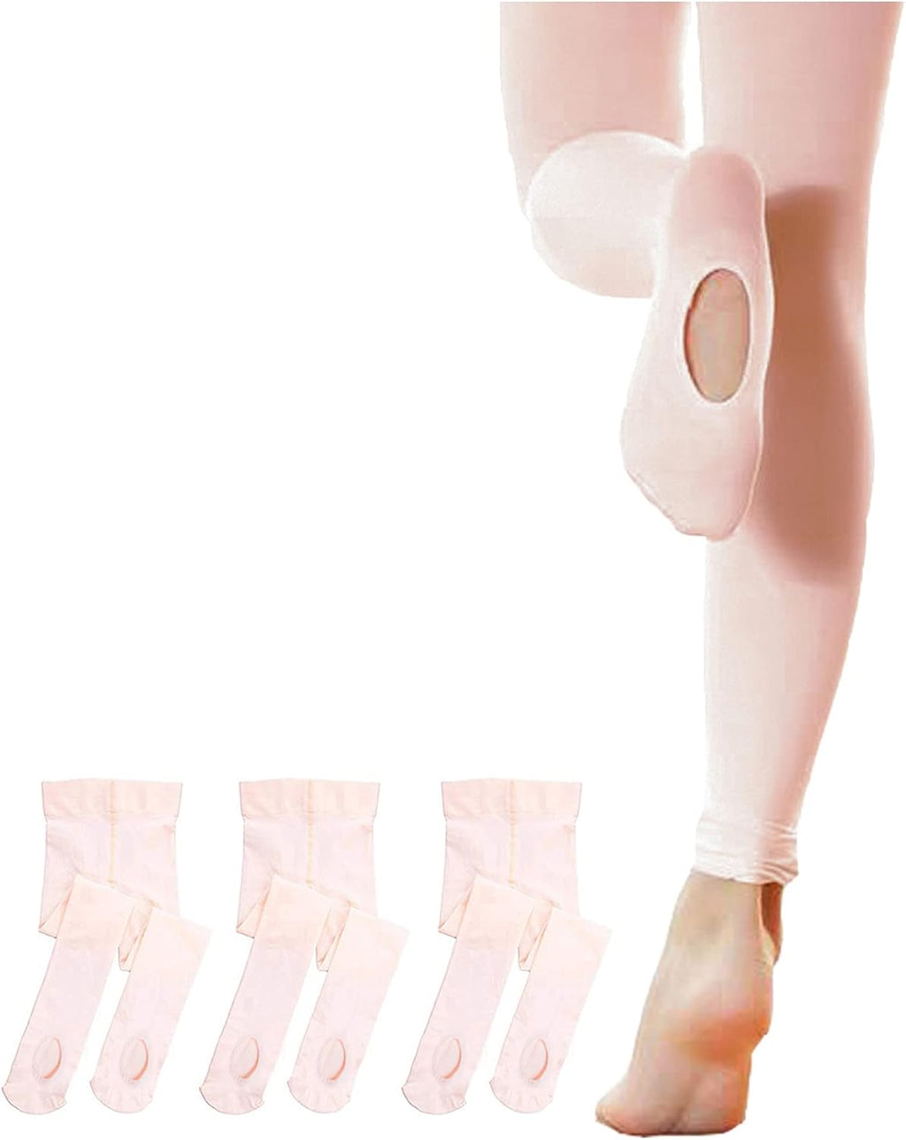 Stelle Girls' Convertible & Transition Ballet Tights for Toddler Dance Kid
