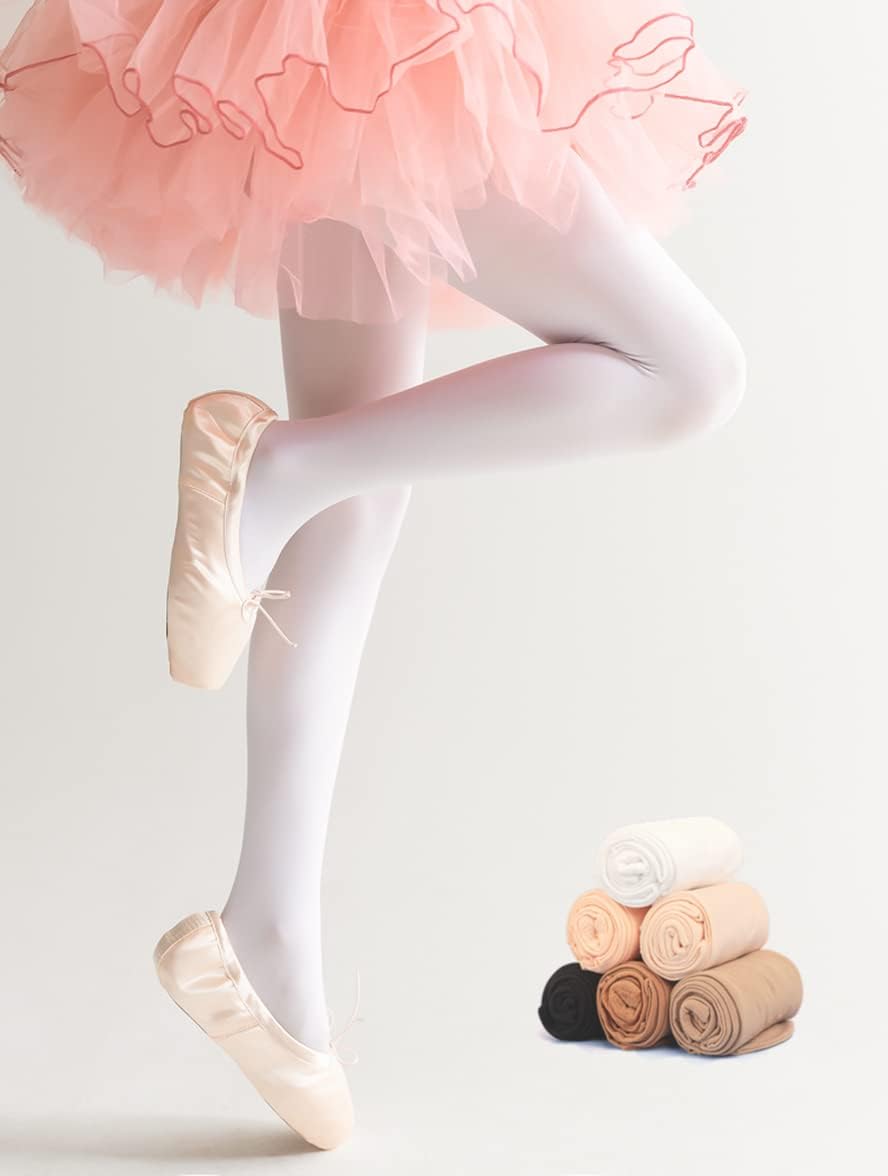 danswan Ballet Dance Tights Footed Ballet Legging Stocking for Girls Students Practice (Kids/Women/Toddler)