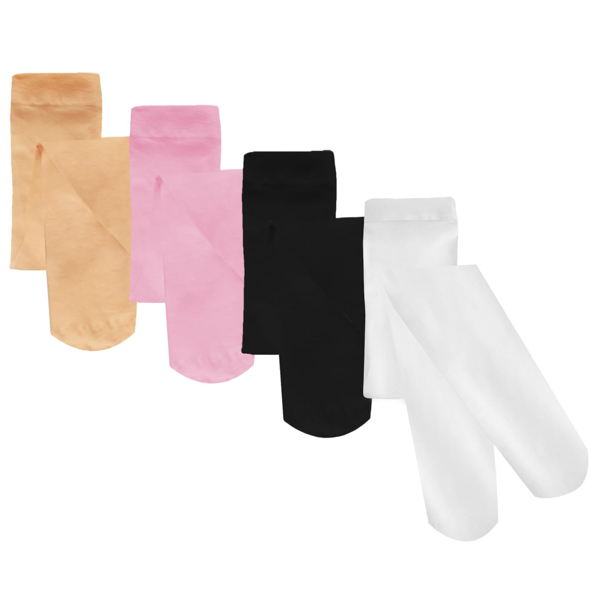 Gvhntk 4 Pairs Girls Dance Tights Soft Velvet Tights Ballet Uniform Student School Tight Multiple Colors