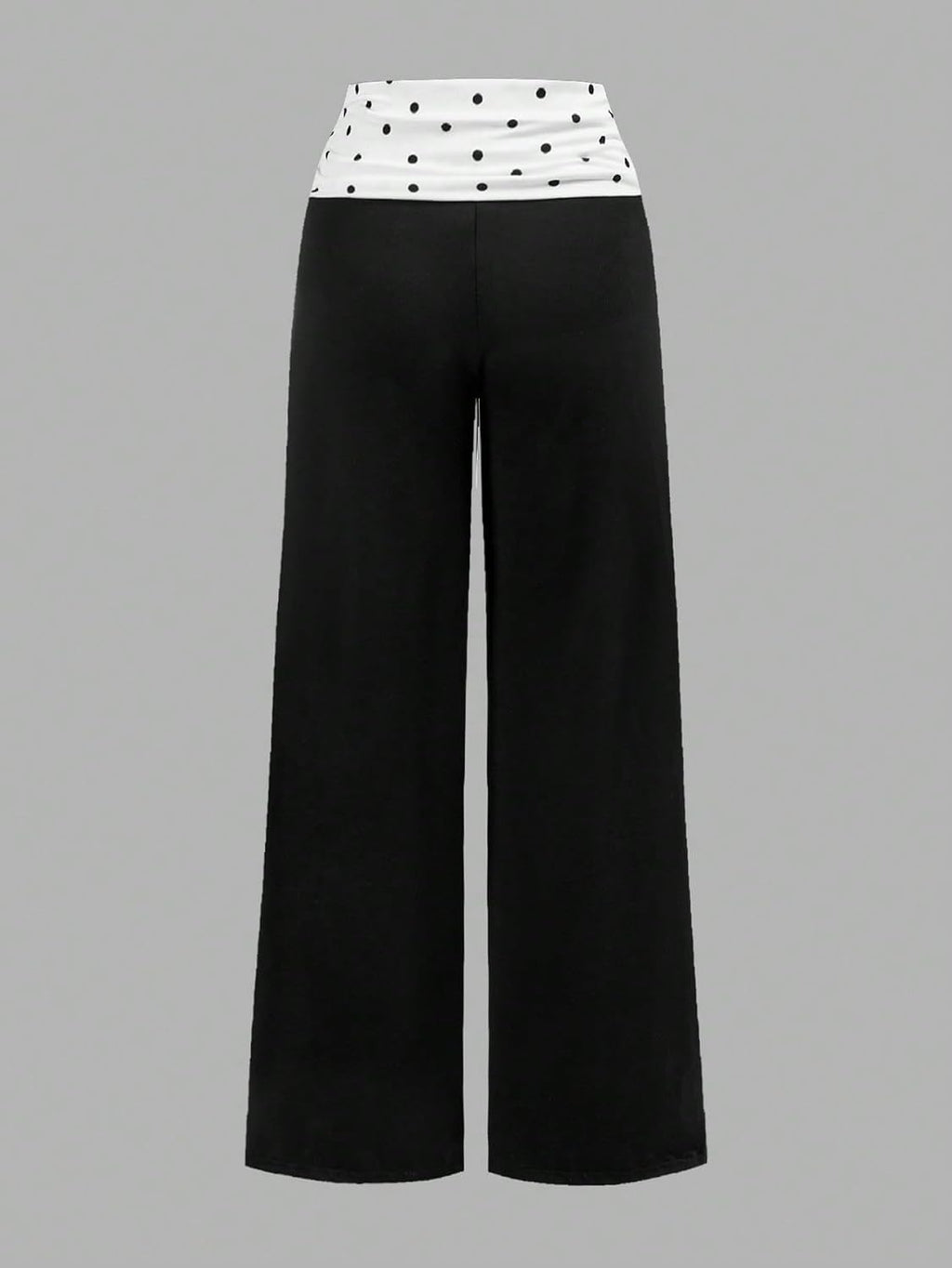 RoseSeek Girl's Polka Dots Fold Over Baggy Sweatpants Wide Leg Y2k Pants