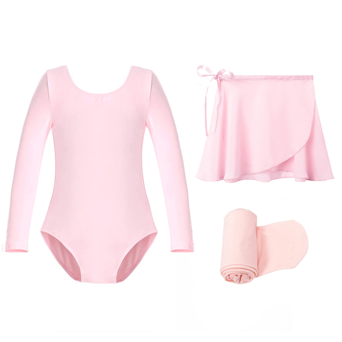 Stelle Girls Ballet Leotards Toddler Dance Combo with Skirt and Tights