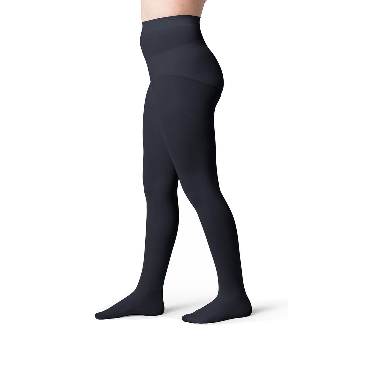 Silky Toes Girls Opaque Microfiber Tights 1-2 Pairs Black White or Colored Nylon Stockings for Kids - ballet footed tights
