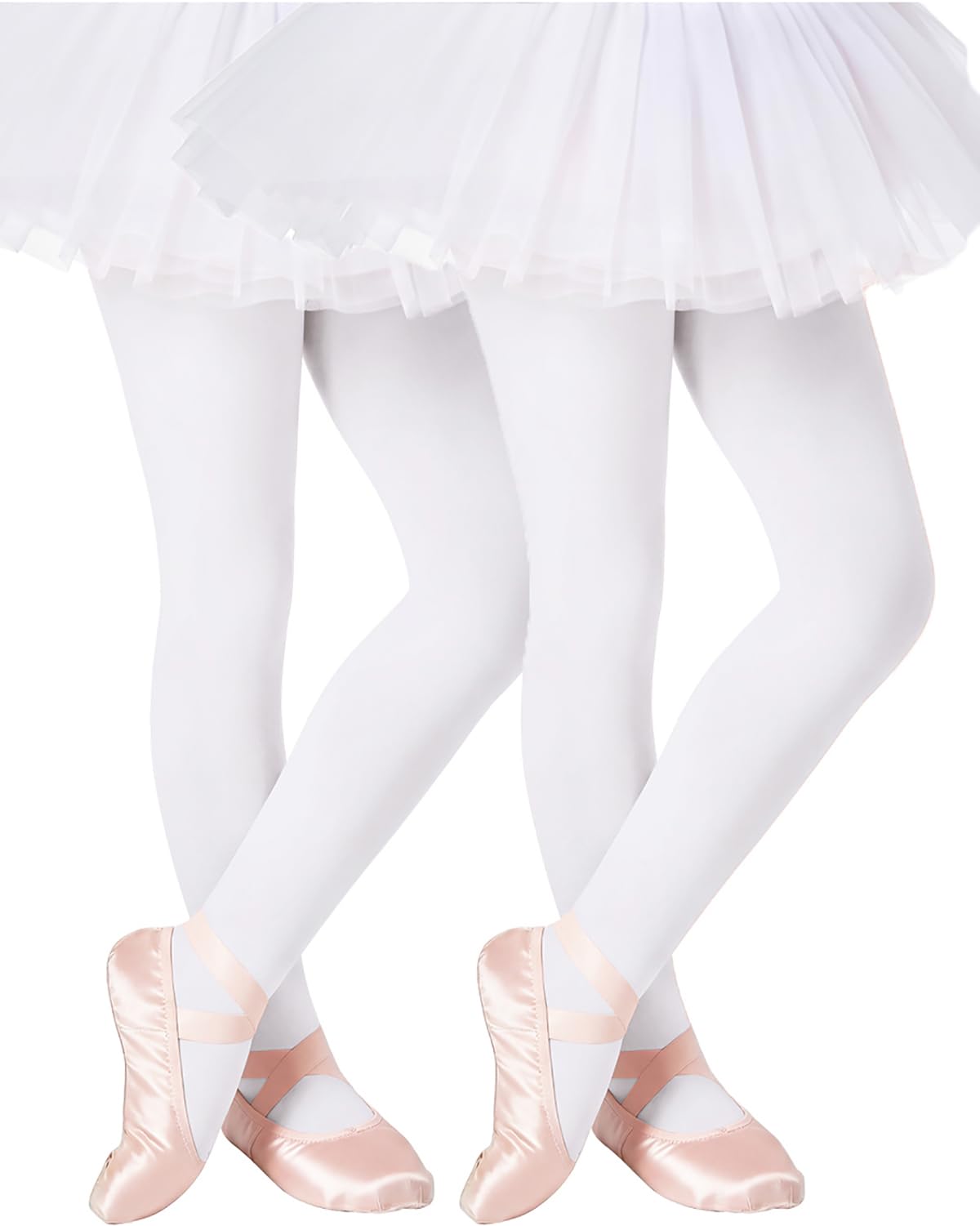 Century Star Toddler Ballet Tights for Girls Opaque Footed Dance