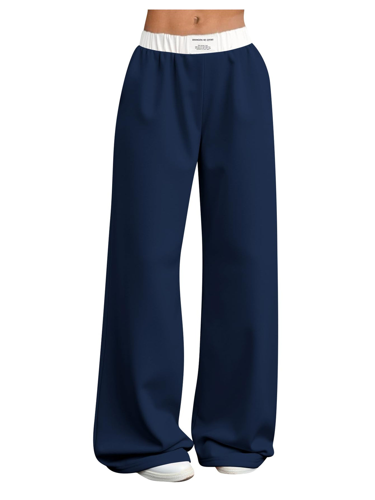 RoseSeek Girl's Wide Leg Baggy Sweatpants Patched Track Pant Joggers Trendy