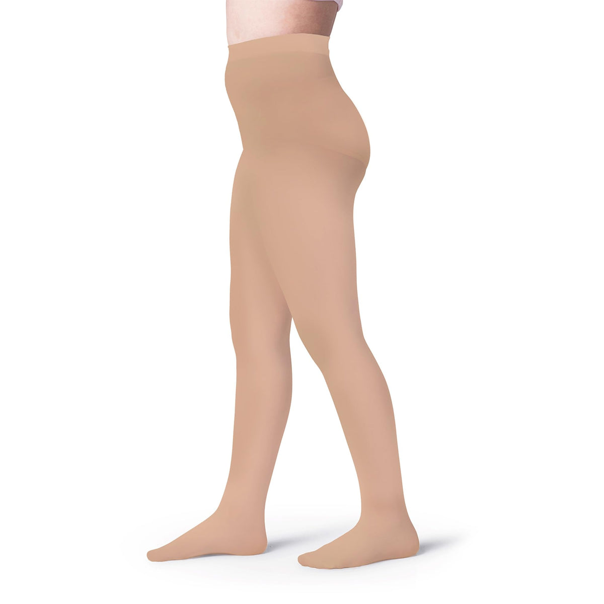 Silky Toes Girls Opaque Microfiber Tights 1-2 Pairs Black White or Colored Nylon Stockings for Kids - ballet footed tights
