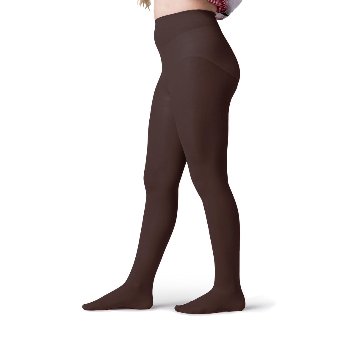 Silky Toes Girls Opaque Microfiber Tights 1-2 Pairs Black White or Colored Nylon Stockings for Kids - ballet footed tights