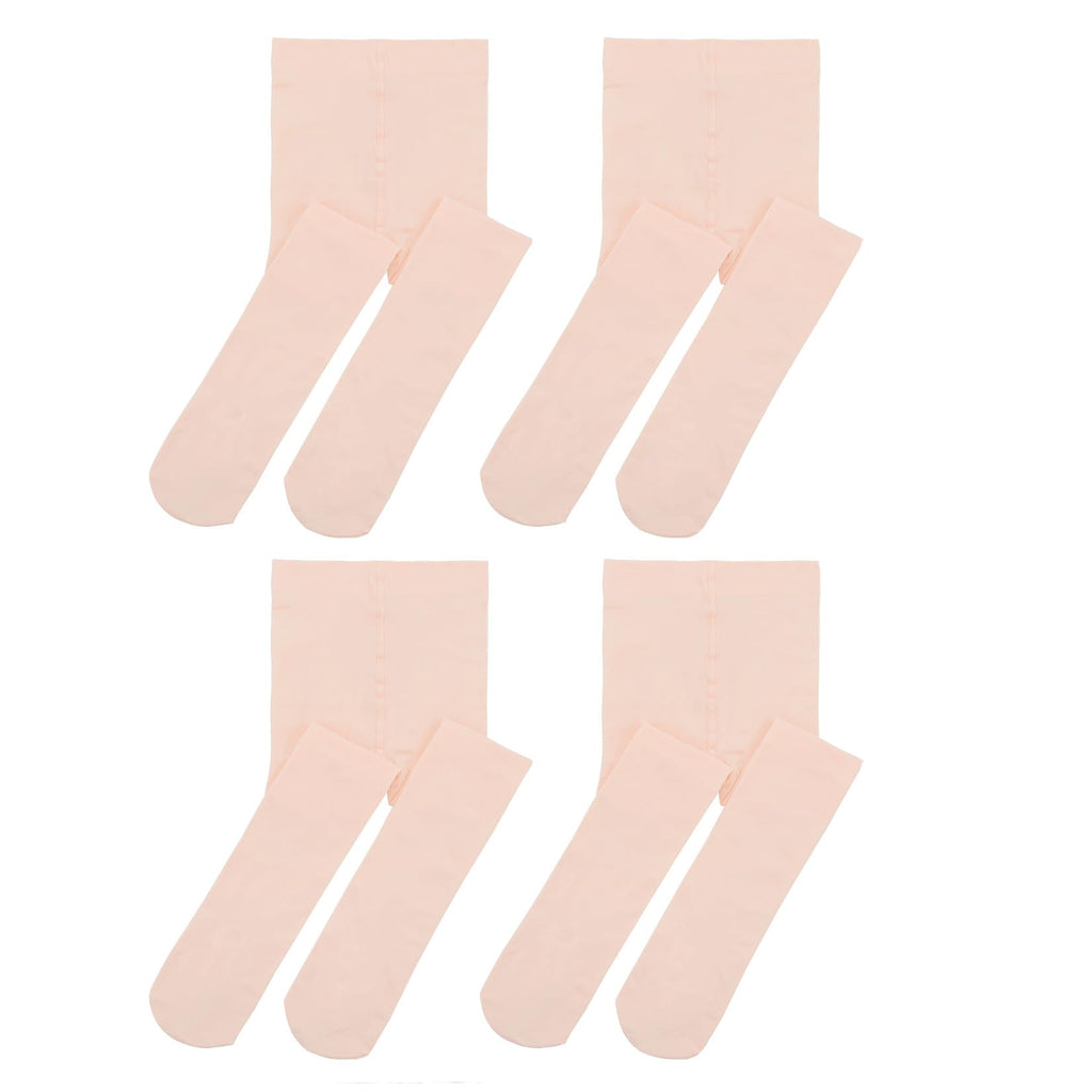 Century Star 4 Pairs Tights for Girls-Soft Footed Ballet Dance Toddler Tights Stockings School Uniform Kids Leggings