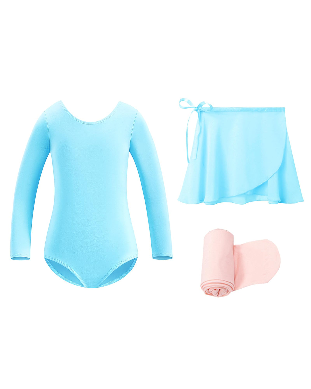 Stelle Girls Ballet Leotards Toddler Dance Combo with Skirt and Tights
