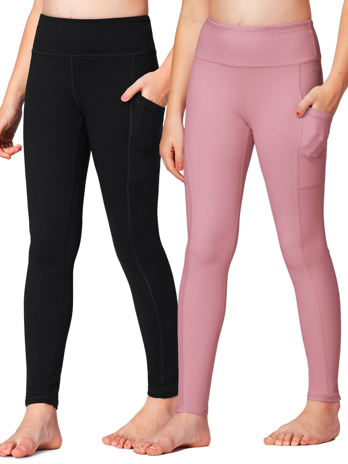 Stelle Girls Leggings with Pockets Kids Dance Yoga Running Athletic Pants