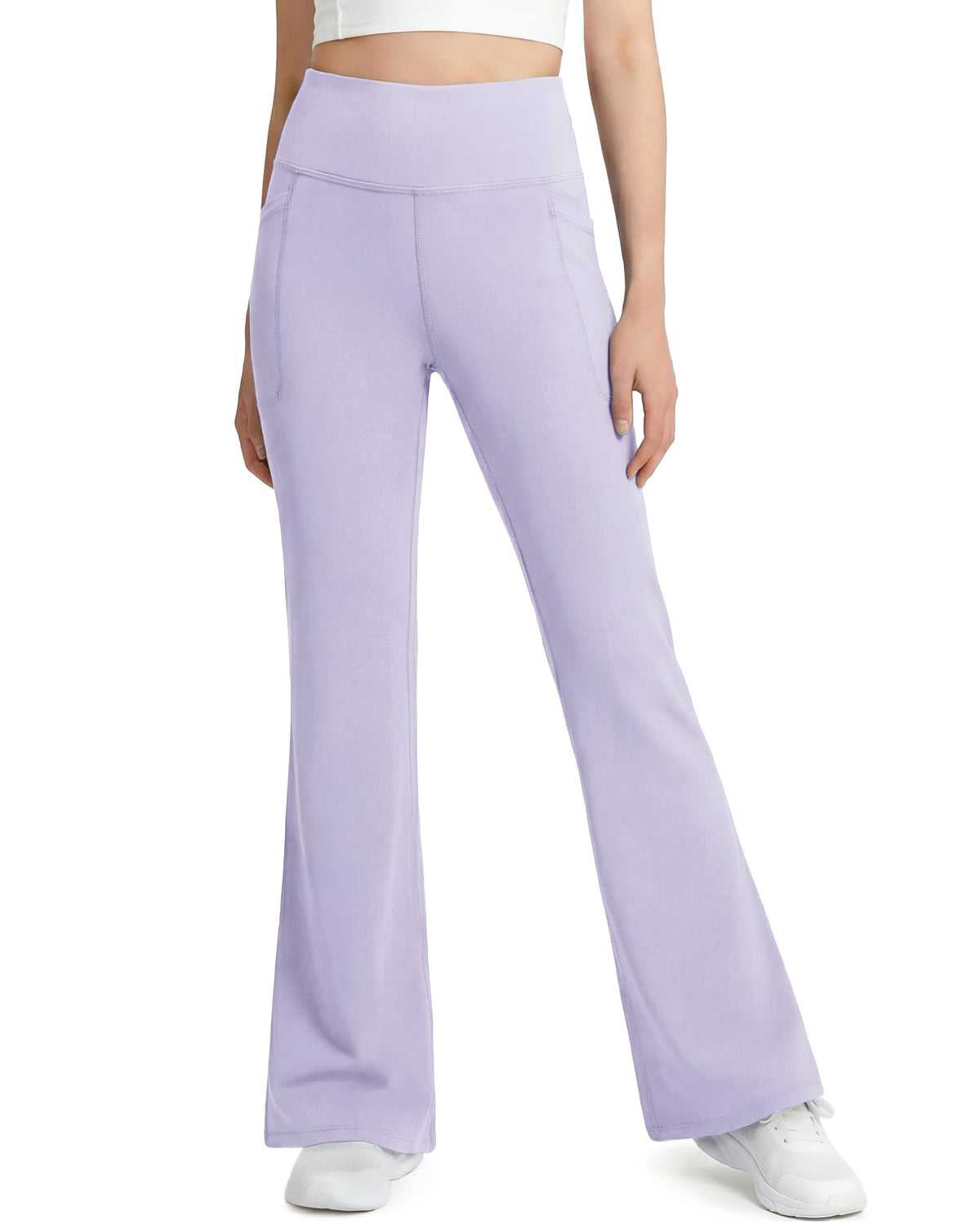 Stelle Girls Flare Leggings High Waisted Bootcut Yoga Pants with Pockets